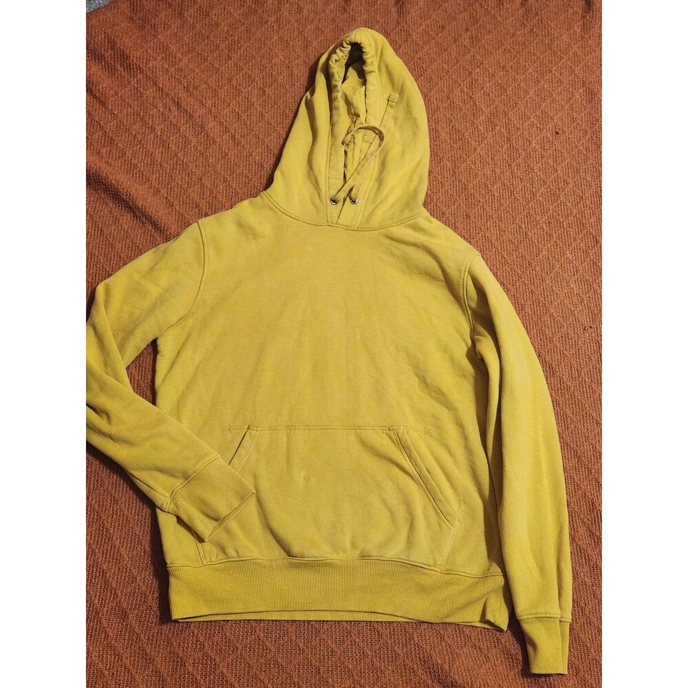 Goodfellow & Co Mens Mustard Yellow Pullover Hoodie Sweatshirt Size L
